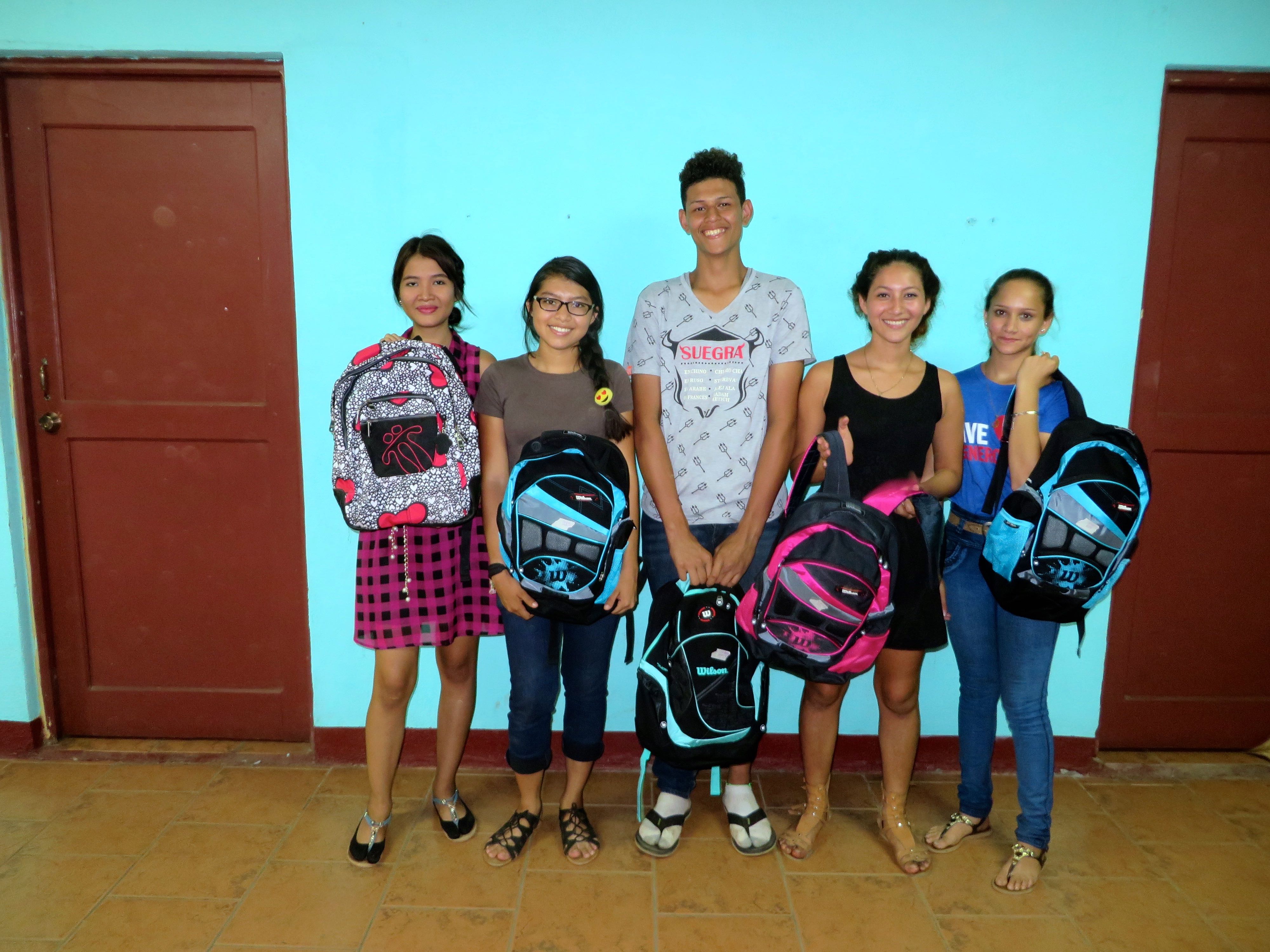 These students from Candelaria are beginning their 5th and final year of high school. 